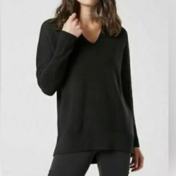 Hanover V-Neck Sweater by Athleta Black Size L - Picture 5 of 5